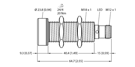 Turck RU100U-EMT18M-AP8X2-H1151, RU100U-EMT18M-UP8X2-H1151