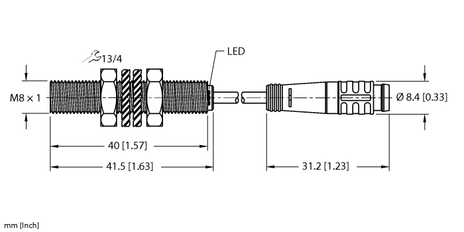 Turck BI1.5-EG08-AN6X-0.2-PSG3, BI1.5-EG08-AP6X-0.2-PSG3, BI2-EG08-AN6X-0.2-PSG3, BI2-EG08-AP6X-0.2-PSG3