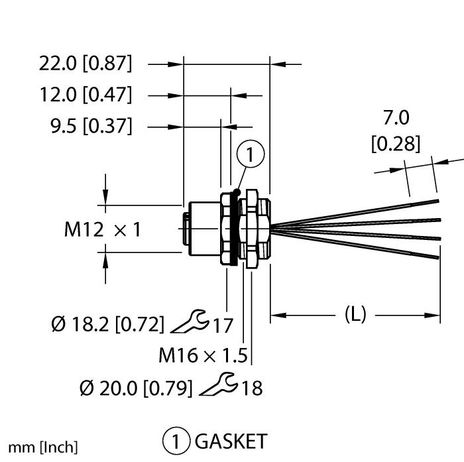 Turck EFKBM-A4.400.2-0.5, EFKBM-A4.400.2-1, EFKBM-A4.400.8-0.5