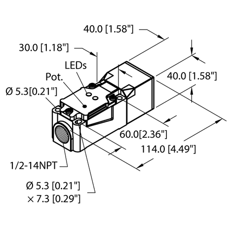 Turck BC20-CP40-FZ3X2/S10, BC20-CP40-VN4X2/S10, BC20-CP40-VP4X2/S10