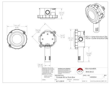 ACI A/RH1-1K-2W-O, A/RH1-20K-O
