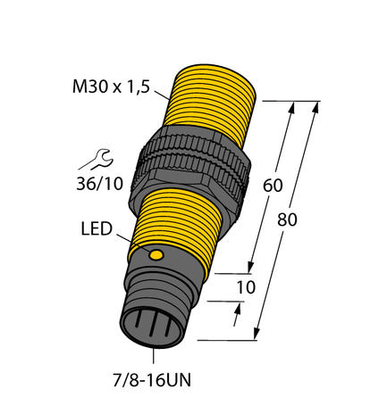 Turck BI10-P30-AZ3X-B2131/S100, NI15-P30-AZ3X-B2131, NI15-P30-RZ3X-B2131, NI15-P30-RZ3X-B2131/S100