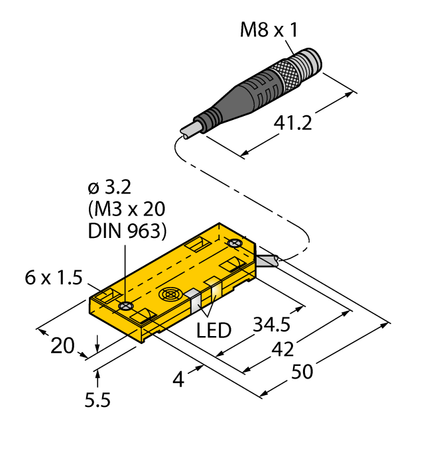 Turck BC5-QF5.5-AN6X2-1.5-PSG3M/S250