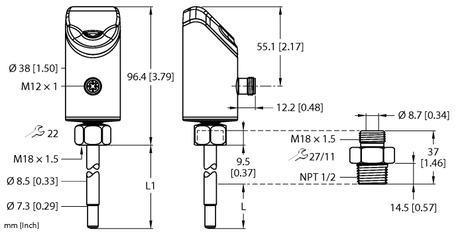 Turck FS100-300L-16-2LI-H1141, FS100-300L-16-2UPN8-H1141, FS100-300L-58-2LI-H1141, FS100-300L-58-2UPN8-H1141, FS100-300L-63-2UPN8-H1141, FS101-300L-16-2LI-H1141, FS101-300L-16-2UPN8-H1141, FS101-300L-63-2UPN8-H1141