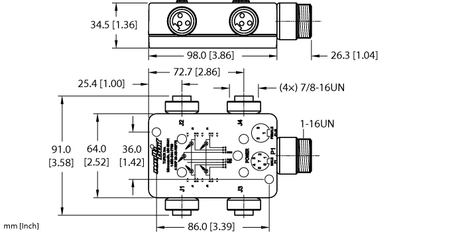 Turck 4 RKF 30-X5-RSF70