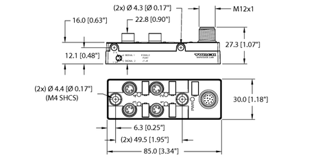 Turck TB-4M8M-4-FS12