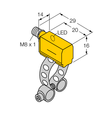 Turck BIM-PST-AN6X-V1131 W/KLP80, BIM-PST-AP6X-V1131 W/KLP80