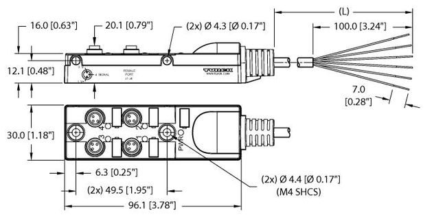 Turck TB-4M8Z-3P2-1