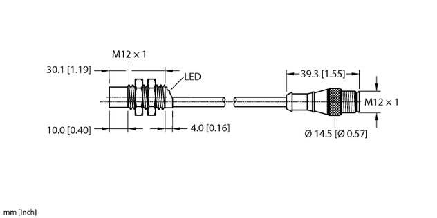 Turck NI5-G12K-AN6X-0.2-RS4T, NI5-G12K-AN6X-0.3-RS4T, NI5-G12K-AP6X-0.2-RS4T