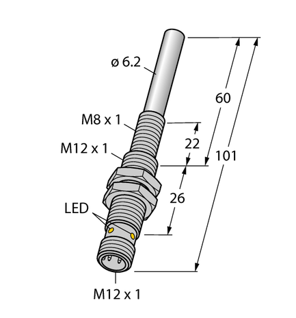 Turck NIMFE-EMT12/6.2L101-UN6X-H1141, NIMFE-EMT12/6.2L101-UP6X-H1141