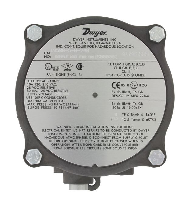 Dwyer 1950G-00-B-120-NA, 1950G-00-B-24-NA, 1950G-1-B-120-NA, 1950G-1-B-24-NA, 1950G-10-B-120-NA, 1950G-20-B-24-NA