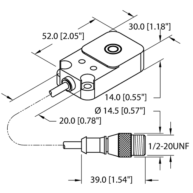 Turck BI10-Q14-ADZ32X2-0.2-SB3T, NI20-Q14-ADZ32X2-0.2-SB3T