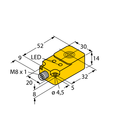 Turck BI10-Q14-AP6X2-V1131, BI10-Q14-RP6X2-V1131, BI10U-Q14-AN6X2-V1131, BI10U-Q14-AP6X2-V1131, BI7.5U-Q14-RP6X2-V1131, NI20-Q14-AP6X2-V1131, NI20U-Q14-RP6X2-V1131