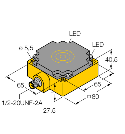 Turck BI40-CP80-FDZ30X2-B3131, BI40-CP80-FZ3X2-B3131, NI50-CP80-FDZ30X2-B3131, NI75U-CP80-FDZ30X2-B3131