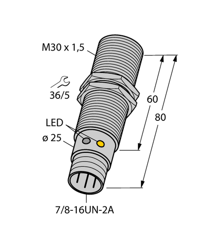 Turck BI10U-G30-ADZ30X2-B1131, BI10U-G30-RDZ30X2-B1131, BI15-EG30H-ADZ30X2-B1131, BI15-G30-ADZ30X2-B1131, BI15-G30-RDZ30X2-B1131