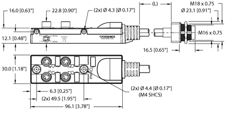 Turck TB-4M8M-4-0.9-BSFD14/S90