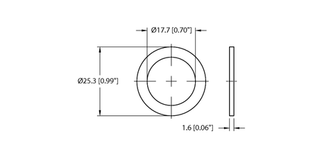 Turck M12-GASKET-M20,1/2NPT-(10/BAG)