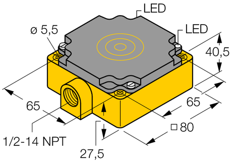 Turck NC50-CP80-FZ3X2/S10, NC50-CP80-VN4X2/S10, NC50-CP80-VP4X2/S10, NI40-CP80-Y1/S100-S10, NI50-CP80-Y1/S10