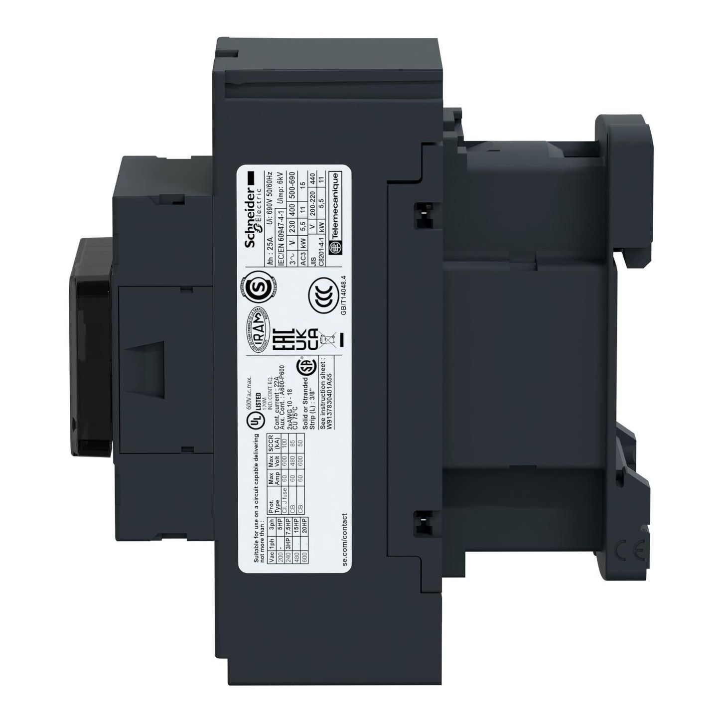 Square D LC1D253BD