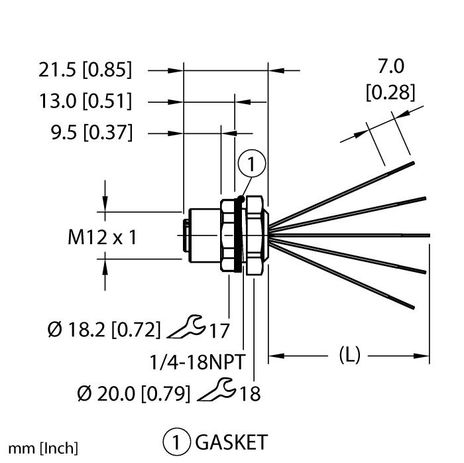 Turck EFKBQ-A5.500.2-0.5, EFKBQ-A5.500.2-1