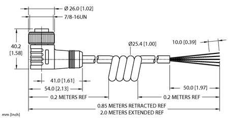 Turck WKM 50-2M/S90-SP