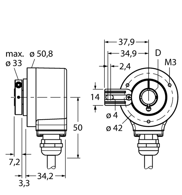 Turck RI-12H12T-2B1024-C1M