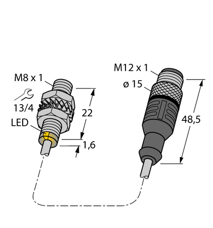 Turck BI2-EG08K-AG41X-0.2-RS4.2T, BI2-EG08K-AG41X-0.3-RS4.23T/S1589, BI2-EG08K-AG41X-0.3-RS4.2T/S1589