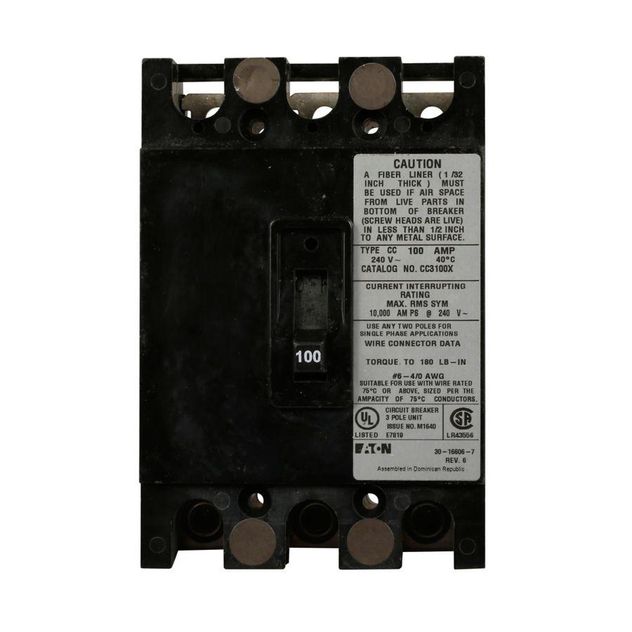 Eaton CC3100X, CC3125X, CC3150X, CC3175X, CC3200X, CC3225X
