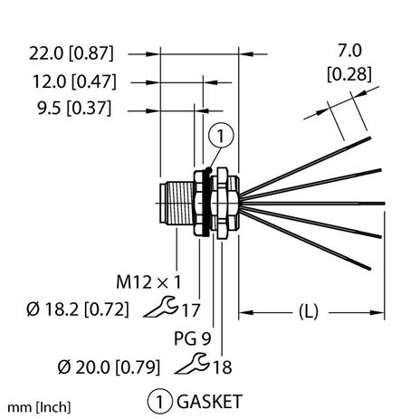 Turck EFSBG-A5.500.2-0.5, EFSBG-A5.500.2-1, EFSBG-A5.500.8-1, EFSVG-A5.500.2-0.5, EFSVG-A5.500.2-1, EFSVG-A5.500.2-2