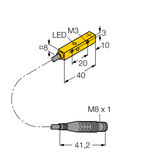 Turck NI4U-Q8SE-AP6X-0.3-PSG3M