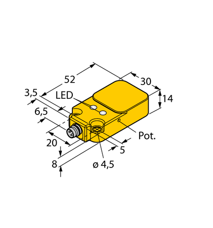 Turck BC10-Q14-AN4X2-V1131, BC10-Q14-AP4X2-V1131