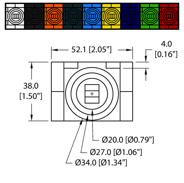 Turck DECAL,9-CLRS,RECEPT+BOXES,EURO(QTY1 )