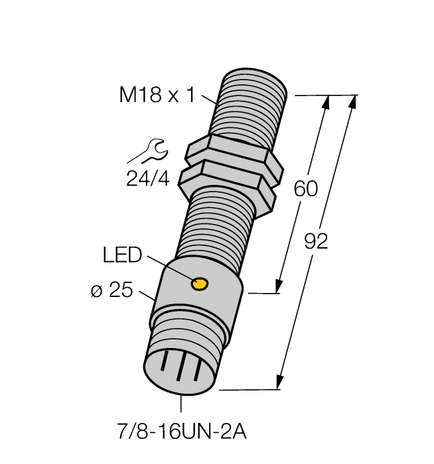 Turck BI5-G18-AZ3X-B1331 60MM, BI5-G18-RZ3X-B1331 60MM