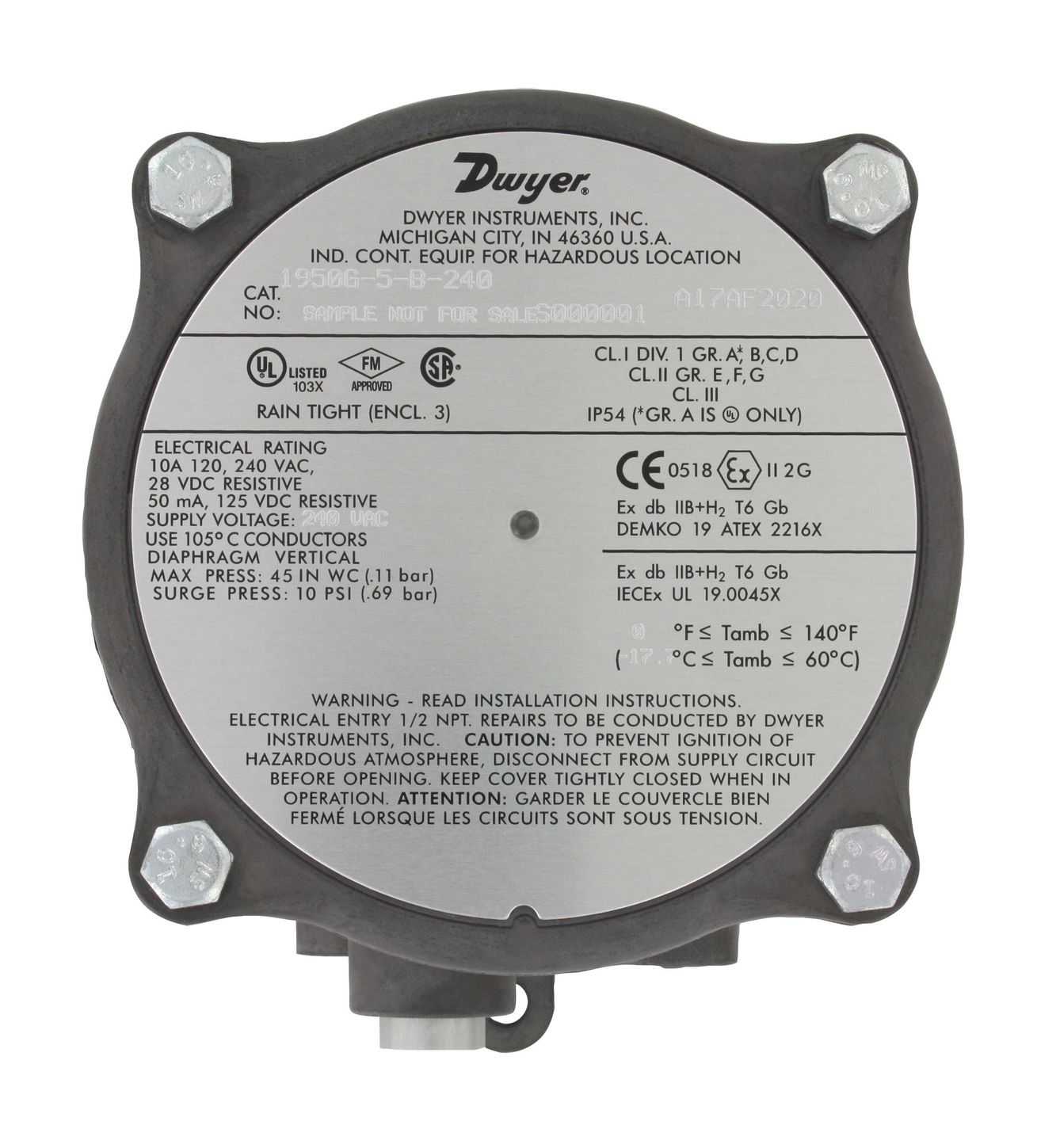 Dwyer 1950G-5-B-24-NA