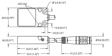 Turck BI5-Q08-AP6X2-0.2-PSG3/S34, BI5U-Q08-AP6X2-0.2-PSG3, BI7-Q08-AN6X2-0.2-PSG3, BI7-Q08-AP6X2-0.2-PSG3