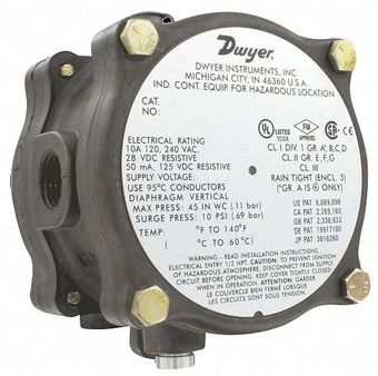 Dwyer 1950G-5-B-120-NA