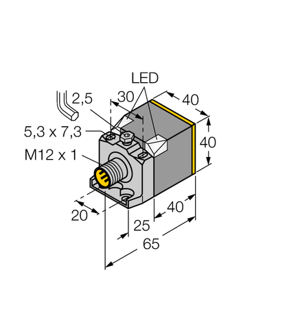 Turck BI15-CK40-AD4X-H1141 W/BS 2.1, NI20-CK40-AD4X-H1141 W/BS2.1