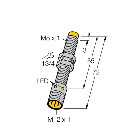 Turck NI2-G08-AN6X-H1341, NI2-G08-AN7X-H1341, NI2-G08-AP6X-H1341, NI3-G08-AP6X-H1341