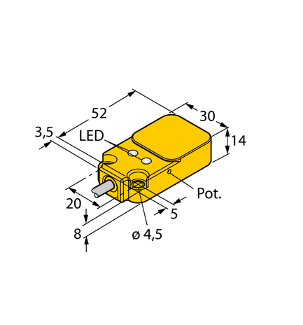 Turck BC10-Q14-AN4X2, BC10-Q14-AP4X2, BC10-Q14-VN4X2, BC10-Q14-VP4X2