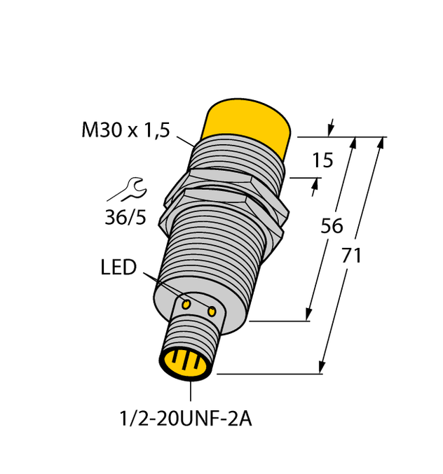 Turck NI15-G30-AZ3X-B3131, NI15-G30-RZ3X-B3131, NI20-G30-ADZ30X2-B3131, NI20U-G30-ADZ30X2-B3131, NI20U-GT30-ADZ30X2-B3131, NI20U-GT30-RDZ30X2-B3131