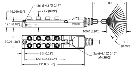 Turck TB-8M8M-4-0.3, TB-8M8M-4-10, TB-8M8M-4-5, TB-8M8M-4-5/S101