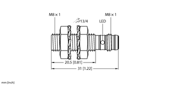 Turck BI1.5-EG08K-AN6X-V1131, BI1.5-EG08K-AP6X-V1131, BI1.5-EG08K-RN6X-V1131, BI1.5-EG08K-RP6X-V1131, BI2-EG08K-AN6X-V1131, BI2-EG08K-AN6X-V1131/S957, BI2-EG08K-AP6X-V1131, BI2-EG08K-AP6X-V1131/S1589, BI2-EG08K-AP6X-V1131/S957, BI2-EG08K-RP6X-V1131