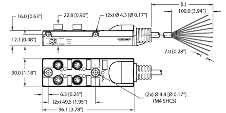 Turck TB-4M8M-4-0.5, TB-4M8M-4-1/S101, TB-4M8M-4-2, TB-4M8M-4-5