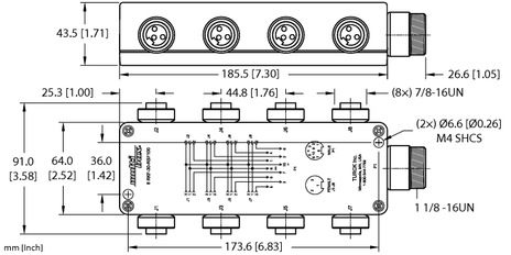 Turck 8 RKF 30-RSF100