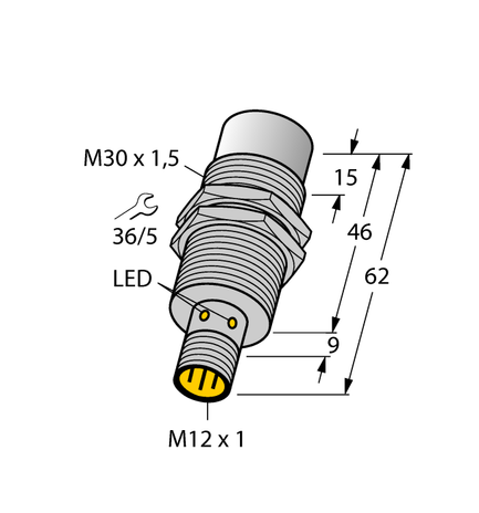 Turck NI30U-EM30WD-AN6X-H1141, NI30U-EM30WD-AP6X-H1141, NI30U-EM30WD-AP6X-H1141/3GD, NI30U-EM30WD-VP6X-H1141