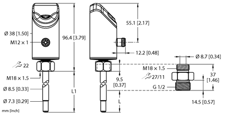 Turck FS100-300L-30-2LI-H1141, FS100-300L-30-2UPN8-H1141, FS100-300L-62-2UPN8-H1141, FS101-300L-30-2LI-H1141, FS101-300L-30-2UPN8-H1141, FS101-300L-62-2UPN8-H1141