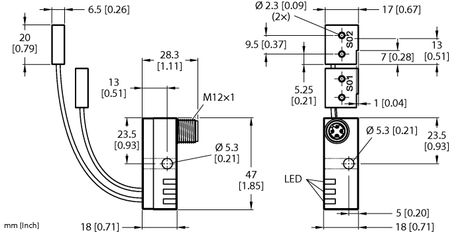 Turck NI2-Q6.5-AN6-0.1-FS4.4X3/S304, NI2-Q6.5-AN6-0.16-FS4.4X3/S304, NI2-Q6.5-AP6-0.1-FS4.4X3/S304, NI2-Q6.5-AP6-0.13-FS4.4X3/S304, NI2-Q6.5-AP6-0.15-FS4.4X3/S304, NI2-Q6.5-AP6-0.16-FS4.4X3/S304, NI2-Q6.5-AP6-0.2-FS4.4X3/S304