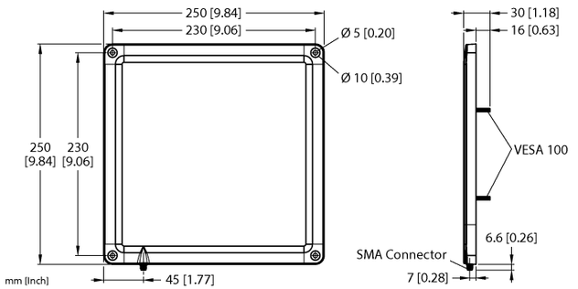 Turck TN-UHF-ANT-Q250-ETSI, TN-UHF-ANT-Q250-FCC