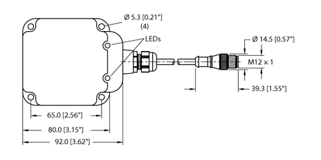 Turck BI50-Q80-Y1X-0.2-RS4.21T, NI60-Q80-Y1X-0.2-RS4.21T