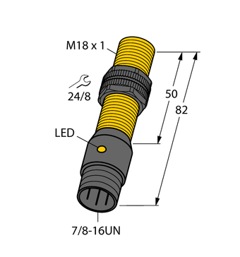 Turck BI5-P18-AZ3X-B2331, BI5-P18-AZ3X-B2331/S100, BI5-P18-RZ3X-B2331, NI10-P18-AZ3X-B2331, NI10-P18-RZ3X-B2331